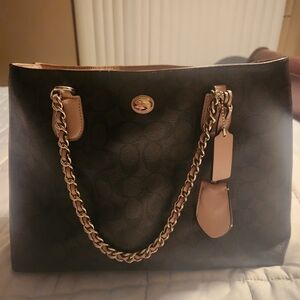 Elegant Black and Tan Women's Bag